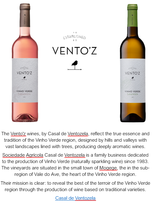 The wines of Vento'z